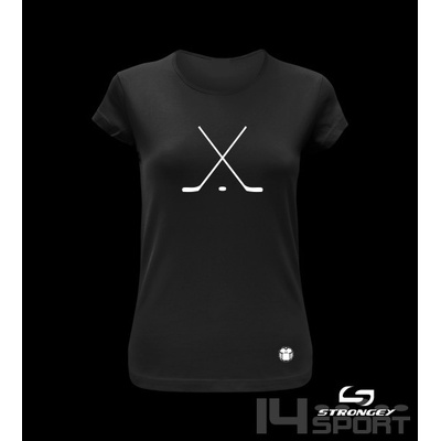 dívčí triko Strongey HOCKEY black