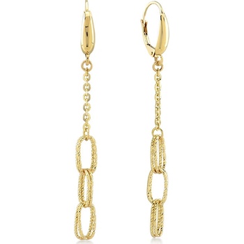 Lillian Vassago dlhé zlaté visiace náušnice LLV22-GER083