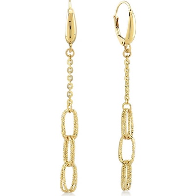 Lillian Vassago dlhé zlaté visiace náušnice LLV22-GER083