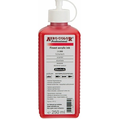 Schmincke Aero color professional akrylový atrament 250 ml 300 šarlátová