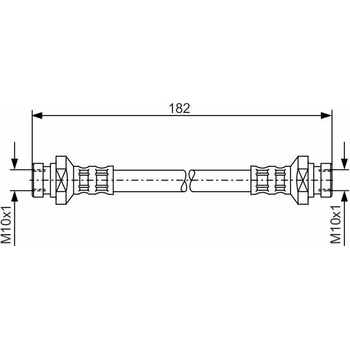 Brzdová hadica BOSCH 1 987 481 010