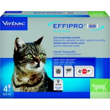Effipro DUO spot-on Cat 1-6 kg 50 / 60 mg 4 x 0,5 ml