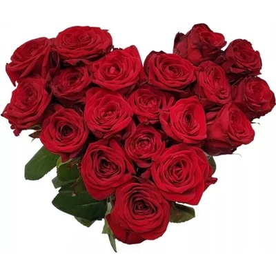 Srdce z růží malé RED NAOMI! 90cm