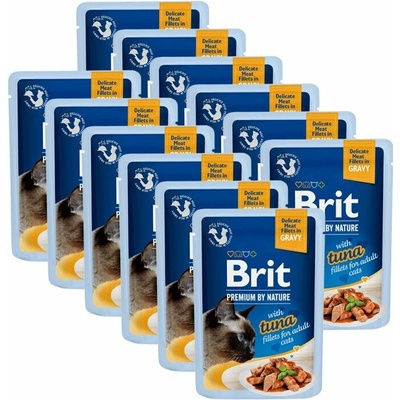 Brit Premium Cat Delicate Fillets in Gravy with Tuna 12 x 85 g