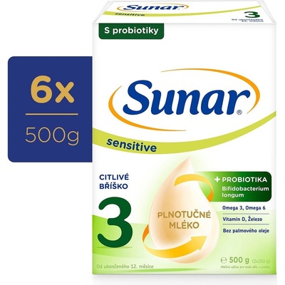 Sunar Sensitive 3 6 x 500 g