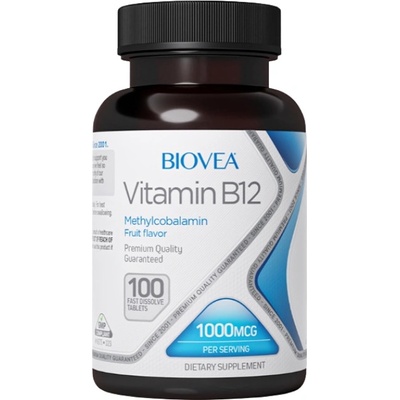 BIOVEA Vitamin B12 Methylcobalamin 1000 mcg [100 Таблетки]