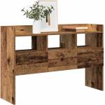 vidaXL Шкаф за хранене Old Wood 105x30x70 cm Инженерна дървесина (856634)