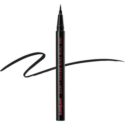 Peripera Ink Thin Thin Brush Liner 01 Black Noir Oční linky v tenkém štětečku 0,5 g
