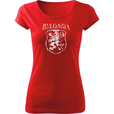 DRAGOWA дамска тениска с къс ръкав Герб, червена (37404)