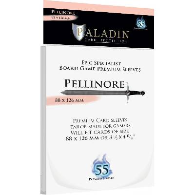 Протектори за карти Paladin Card Protection - Pellinore, Epic Specialist, 88 x 126 mm (55 бр. ) (PALPELCLR1)