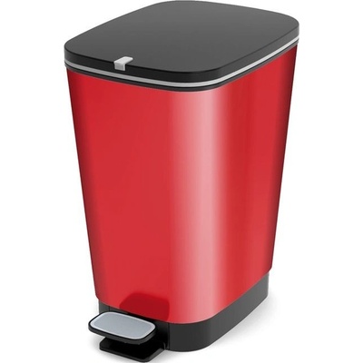Keter KIS Plastový Koš na odpadky Chic Bin M - Metal Red, 30 l - kód 080718REDMETAL