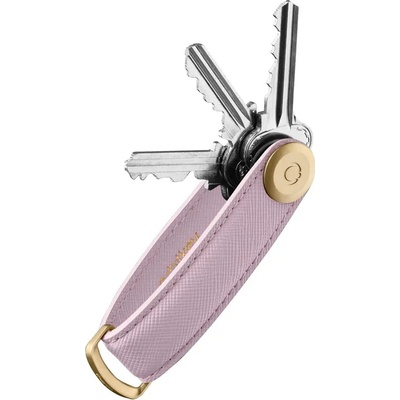 Orbitkey 2.0 Saffiano Leather Liquorice Black Leather Lilac