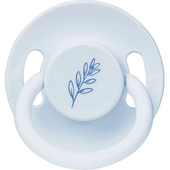 Wee Baby Каучукова залъгалка Wee Baby - Baby Pure, 6-18 месеца, синя (699)