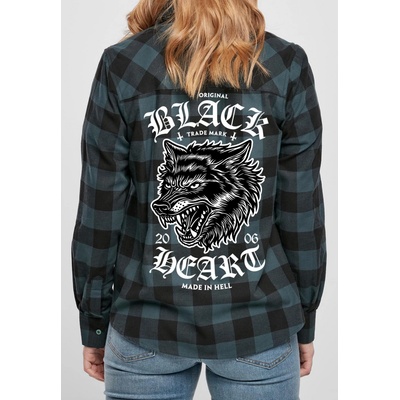 Black Heart WOLF Zelená