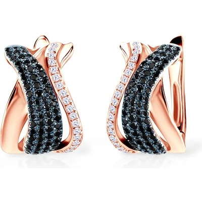 SAVICKI обеци: розово злато. диаманти