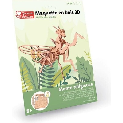 GRAINE CREATIVE 3D Puzzle Kudlanka 27ks