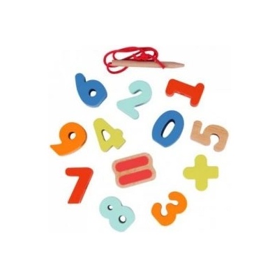 Classic world - Дръввени цифри за нанизване (53795)