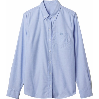 GAP dámska košeľa V-FRCH FITTED OXFORD LOGO svetlomodrá