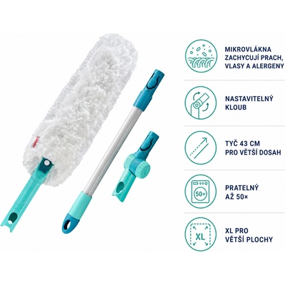 Leifheit 41258 Duster XL Pro Reach set prachovka + kloub + tyč 43 cm – Zboží Dáma