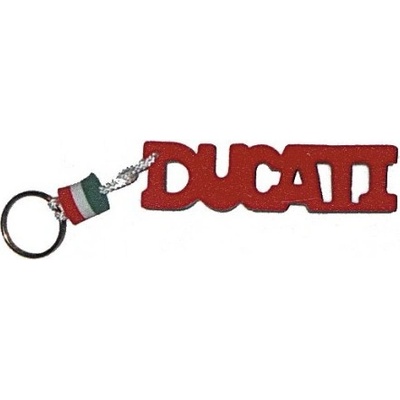 Přívěsek na klíče DUCATI (červeno-bílo-zelená)