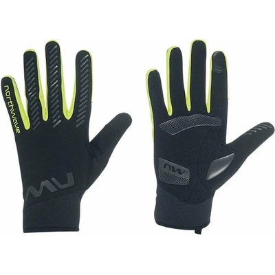 Northwave Active Gel Glove Black/Yellow Fluo XL Велосипед-Ръкавици