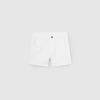 Mayoral Къси панталони памук basic в бяло за бебе момче Mayoral