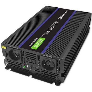 NON Qoltec Monolith 6000 MS Wave Voltage Converter 12V/230V 3000/6000W USB