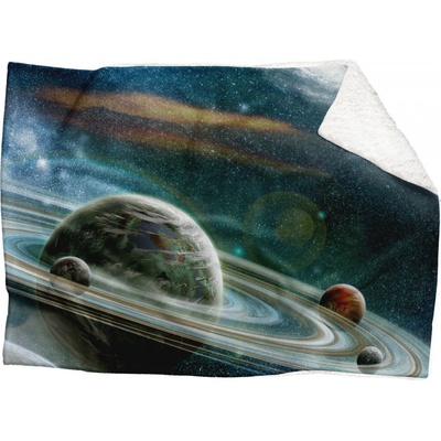 Impar fleece deka Vesmír Podšití beránkem ANO 200x140