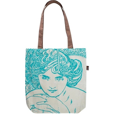 Plátenná taška Alfons Mucha – Emerald Fresh Collection