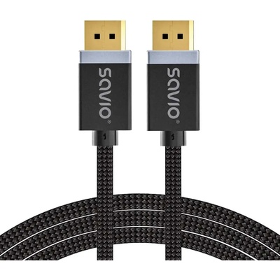 SAVIO DISPLAYPORT (M) - DISPLAYPORT (M) КАБЕЛ, V1.4, 3 m, CL-176 (CL-176)