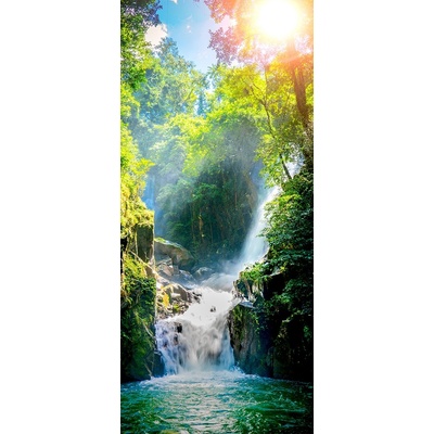 AG Design Fototapeta na zeď Vodopád příroda les FTN V 2946 90 x 202 cm