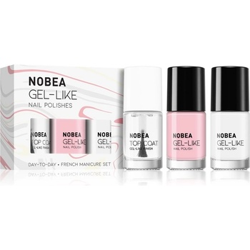 NOBEA Day-to-Day Moonshine #N25 lak na nehty 6 ml + Almond joy #N26 lak na nehty 6 ml + Light tan #N27 lak na nehty 6 ml