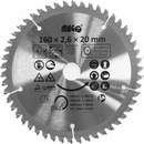 MAGG Pilový kotouč 160x2,6x20mm/50 zubů střídavě trapézové 9216050