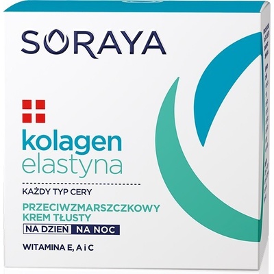 Soraya Collagen & Elastin protivráskový krém s vitamínmi (With Vitamins A, C, E) 50 ml