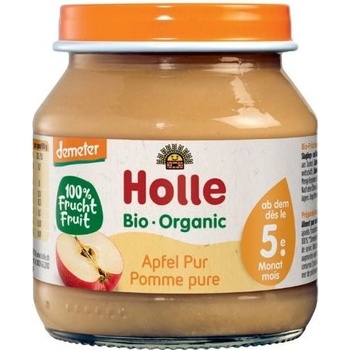 HOLLE Bio 100% Jabĺčko ovocný príkrm 6 x 125 g