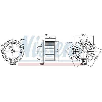 vnitřní ventilátor NISSENS 87717