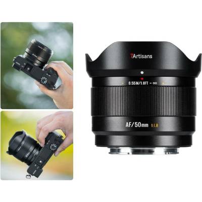 7Artisans AF 50mm f1,8 LITE series APS-C objektiv (Fuji X) AF50F18B-X APS-C