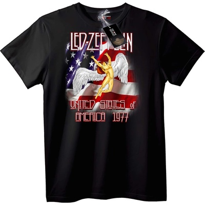 NOONEBRAND Тениска Led Zeppelin 1977 USA - 2XL, Black