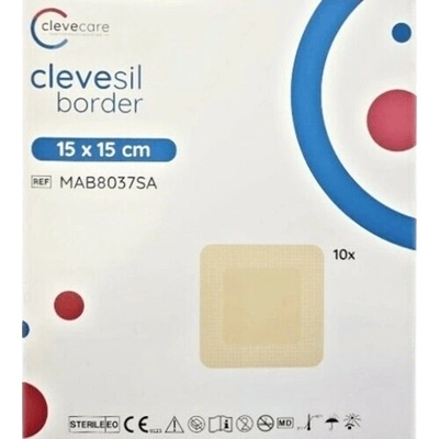 Zhende Medical Co., Ltd. clevesil border 15 x 15 cm, obvaz z polyuretanové pěny se silikono