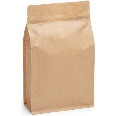Sáček s plochým dnem | ZIP | kraft papír bez AL vrstvy obsah 1500ml (160 x 270 + 75 mm)