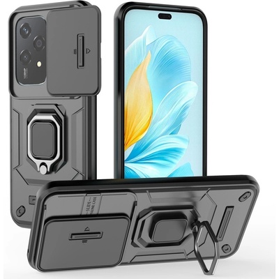 Lens odolný hybridní kryt na Honor 200 Lite 5G - černý