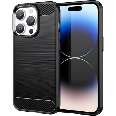 HARAHU Carbon Shield TPU калъф за Apple iPhone 14 Pro - Черен KP38128 (38128)