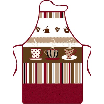 MAKRO Zástera kuchynská CAPUCCINO, 3 šálky s kávou