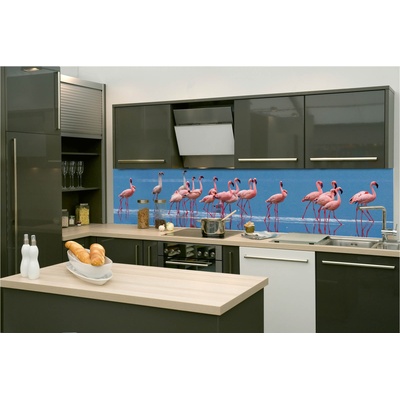 DIMEX ART Фототапет за кухня - фламинго 260 x 60 см