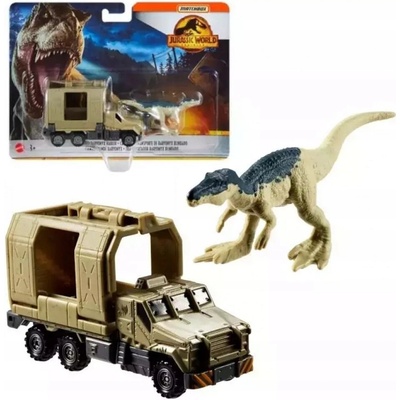 Matchbox Jurský svetový transportér s Baryonyxom