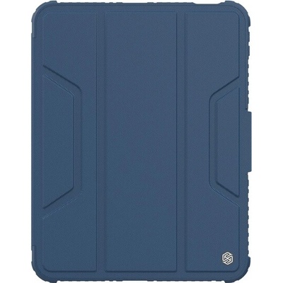 NILLKIN Bumper Pro silikónové puzdro s aktívnym flipom, stolný držiak, iPad 11 (2025) / 10.9 (2022) Tmavomodrá GP-170302