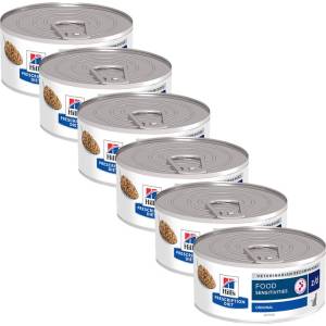 Hill's Hill s Prescription Diet z/d Алергия и грижа за кожата консерви за котки 6 x 156 г