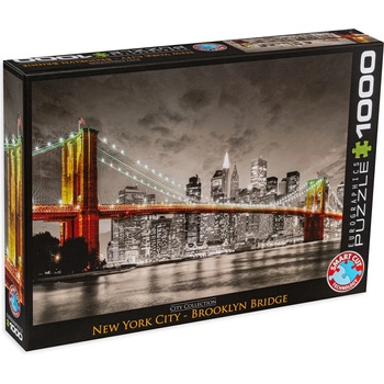 EUROGRAPHICS Пъзел Eurographics от 1000 части - Мостът Бруклин, Ню Йорк (EG60000662)