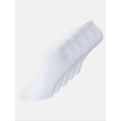 Jack and Jones Мъжки чорапи Jack and Jones 5-pack Dongo Ankle Socks Mens - White