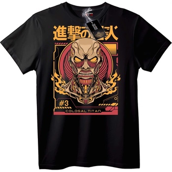 NOONEBRAND Тениска Колосален Титан от Attack on Titan - XL, White